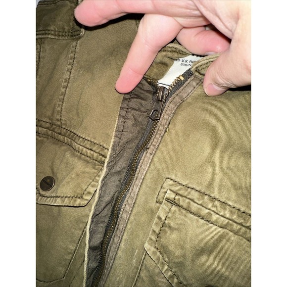 Abercrombie & Fitch Womens Size Small Military Outerwear Jacket Faded Army Green - Picture 4 of 10